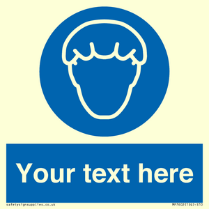 Custom Hair protection must be worn